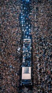 people went crazy after the win